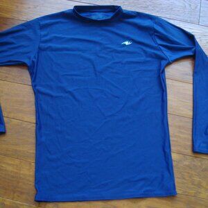 ATHLETIC WORKS Boys/Youth Long Sleeve Shirt Dark Blue sz XXL